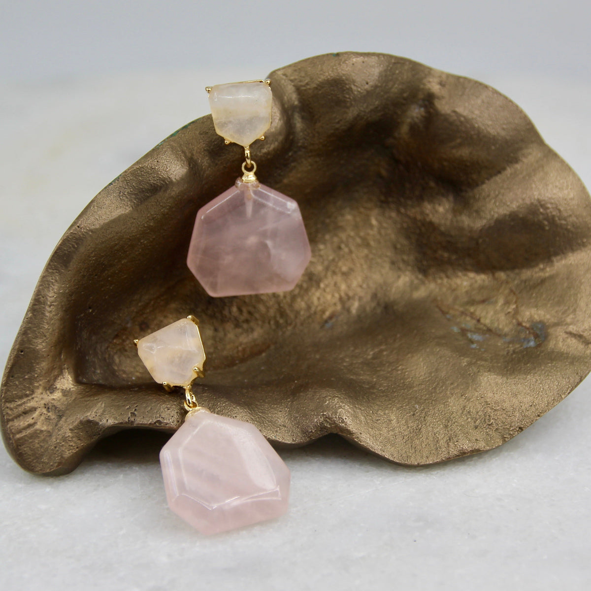 Venus Rising Gemstone Geometric Earring