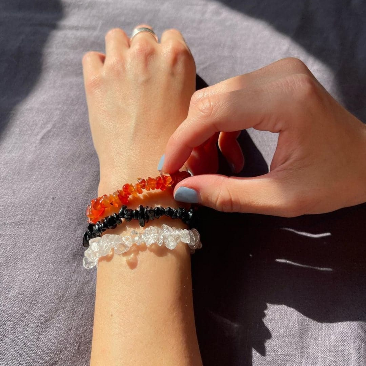 Carnelian Chip Bracelet