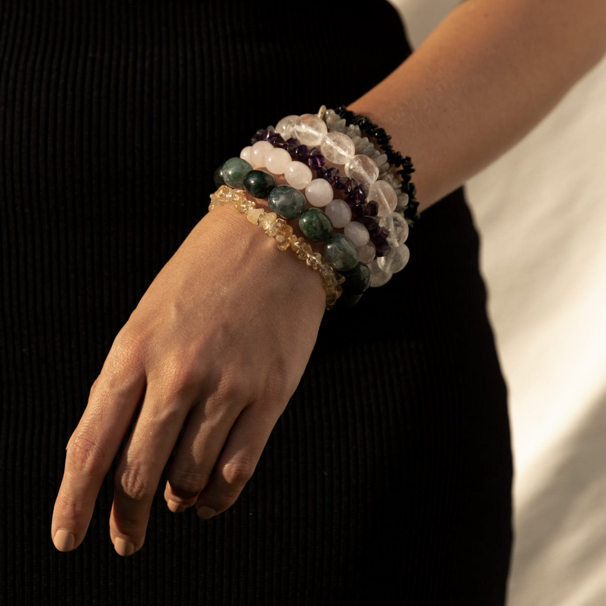 Black Tourmaline Chip Bracelet