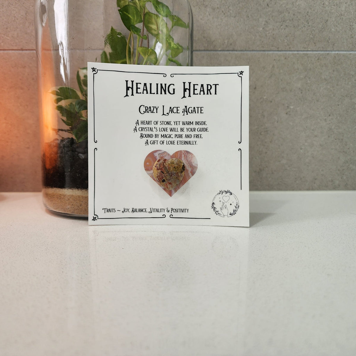 Healing Heart Crystal – Carved Hearts