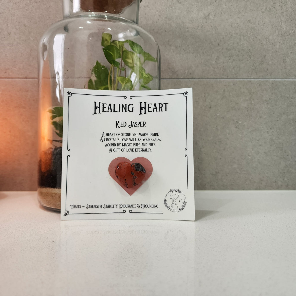 Healing Heart Crystal – Carved Hearts