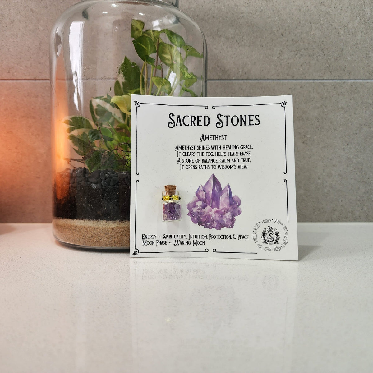 Sacred Stones – Mini Crystal Bottles