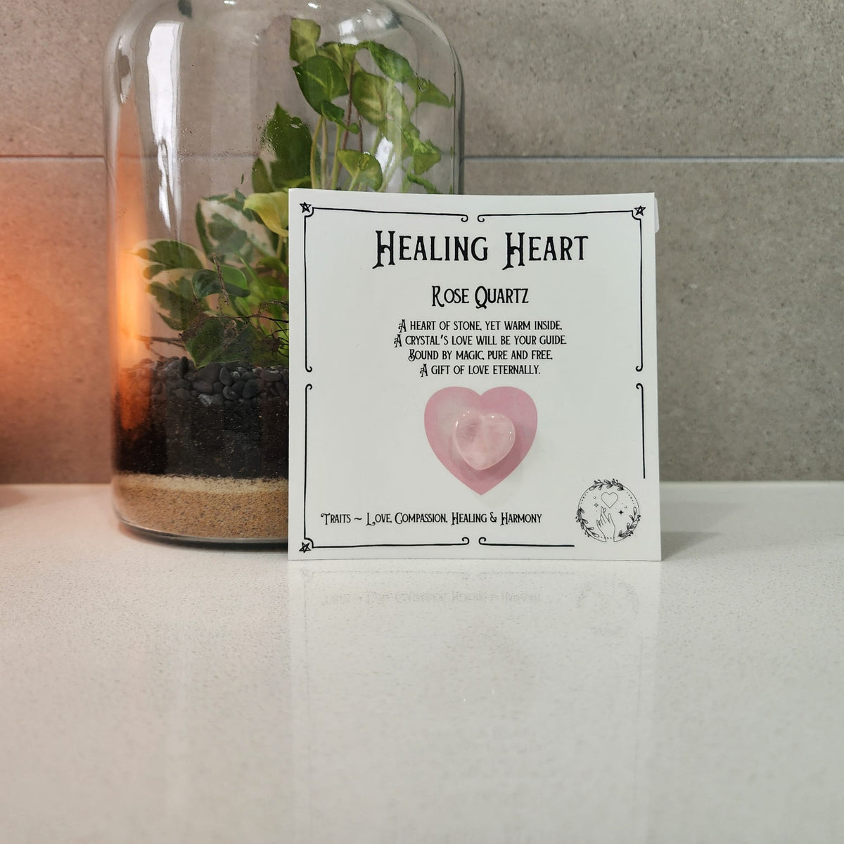 Healing Heart Crystal – Carved Hearts