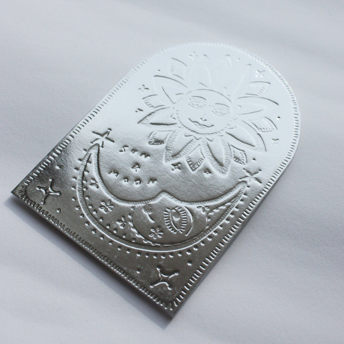The Sun & The Moon Faux Tin Greeting Card