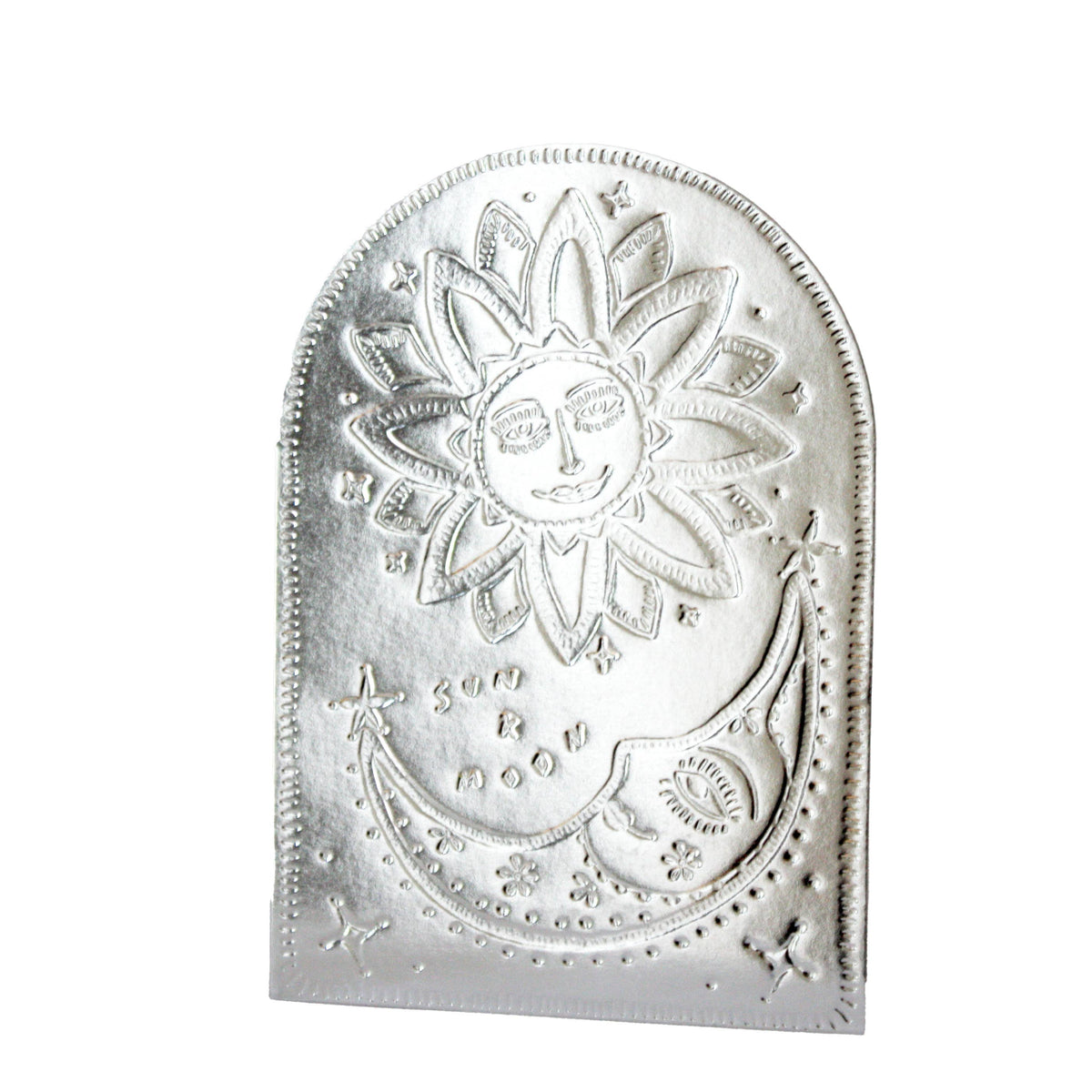 The Sun & The Moon Faux Tin Greeting Card