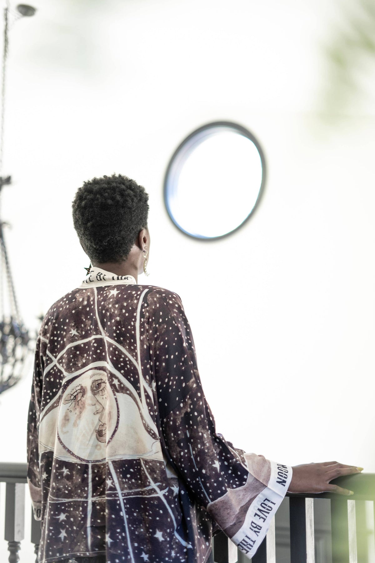 Love By the Moon Pixie Duster Cropped Kimono w/ stars