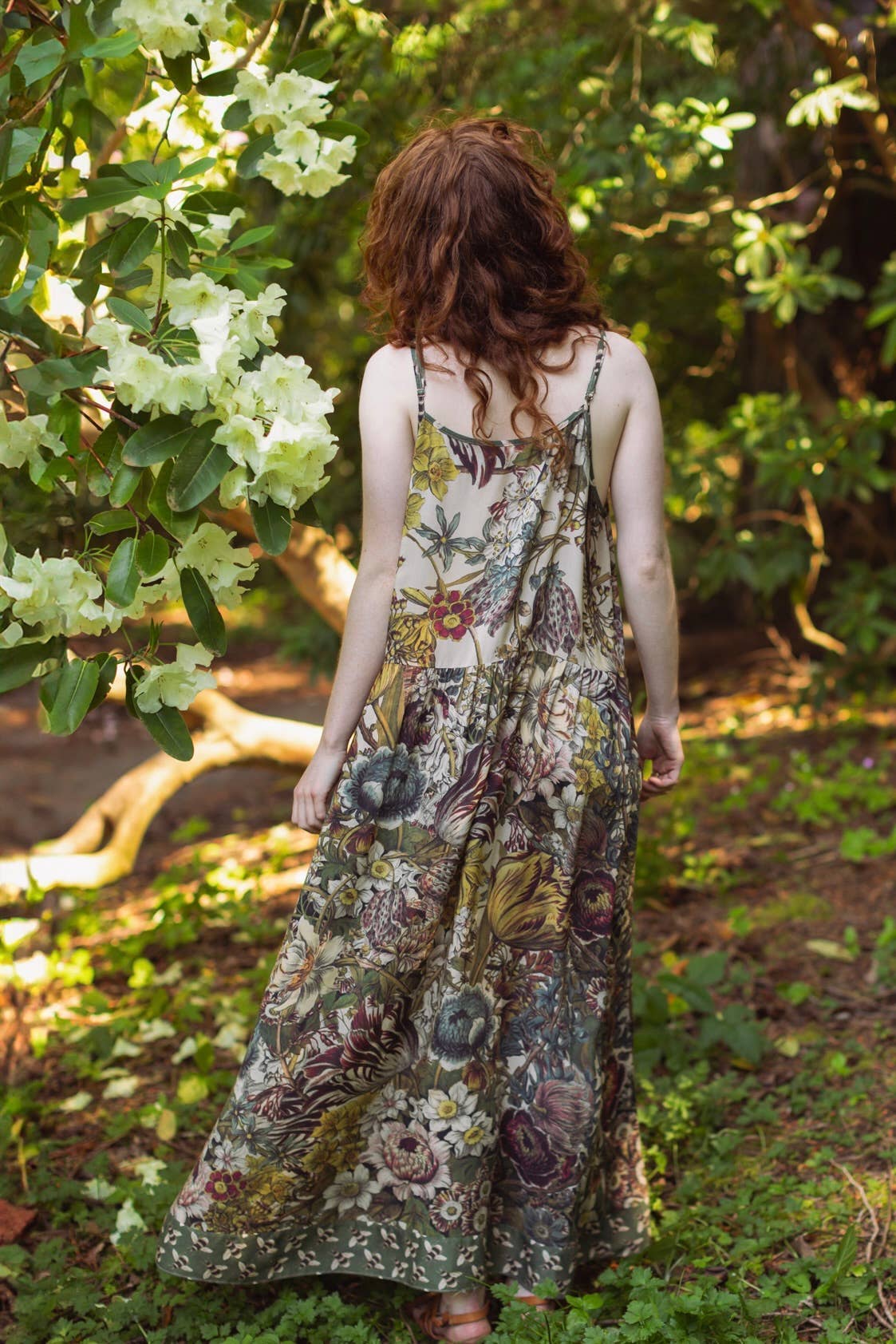 Love Grows Wild Bohéme Long Maxi Slip Dress w/ Bees Flora