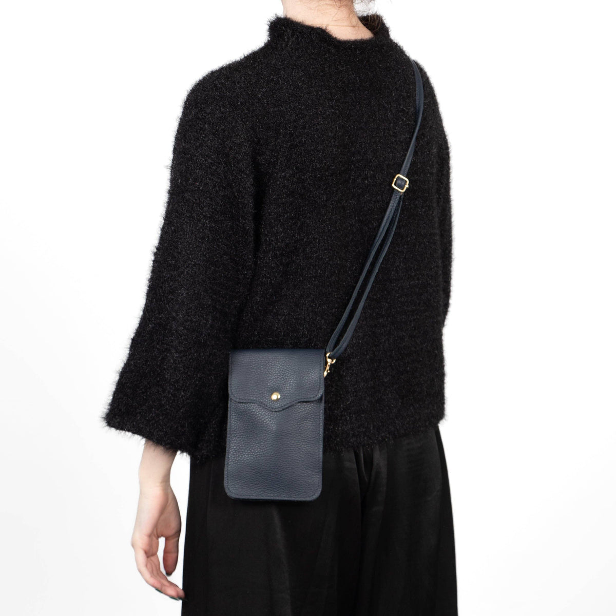 Shae Leather Crossbody Phone Bag