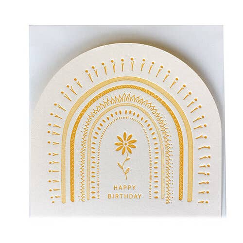 Flower Happy Birthday Greeting Card