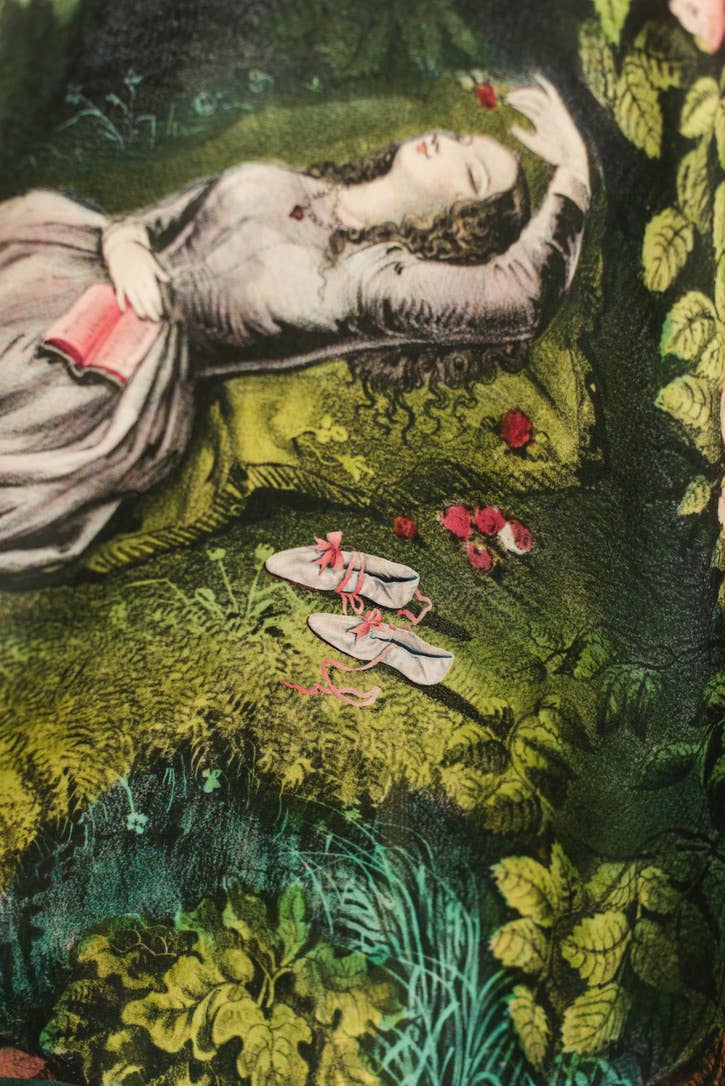 The Daydreamer Goddess Duster Kimono w/ Florals & Rabbits