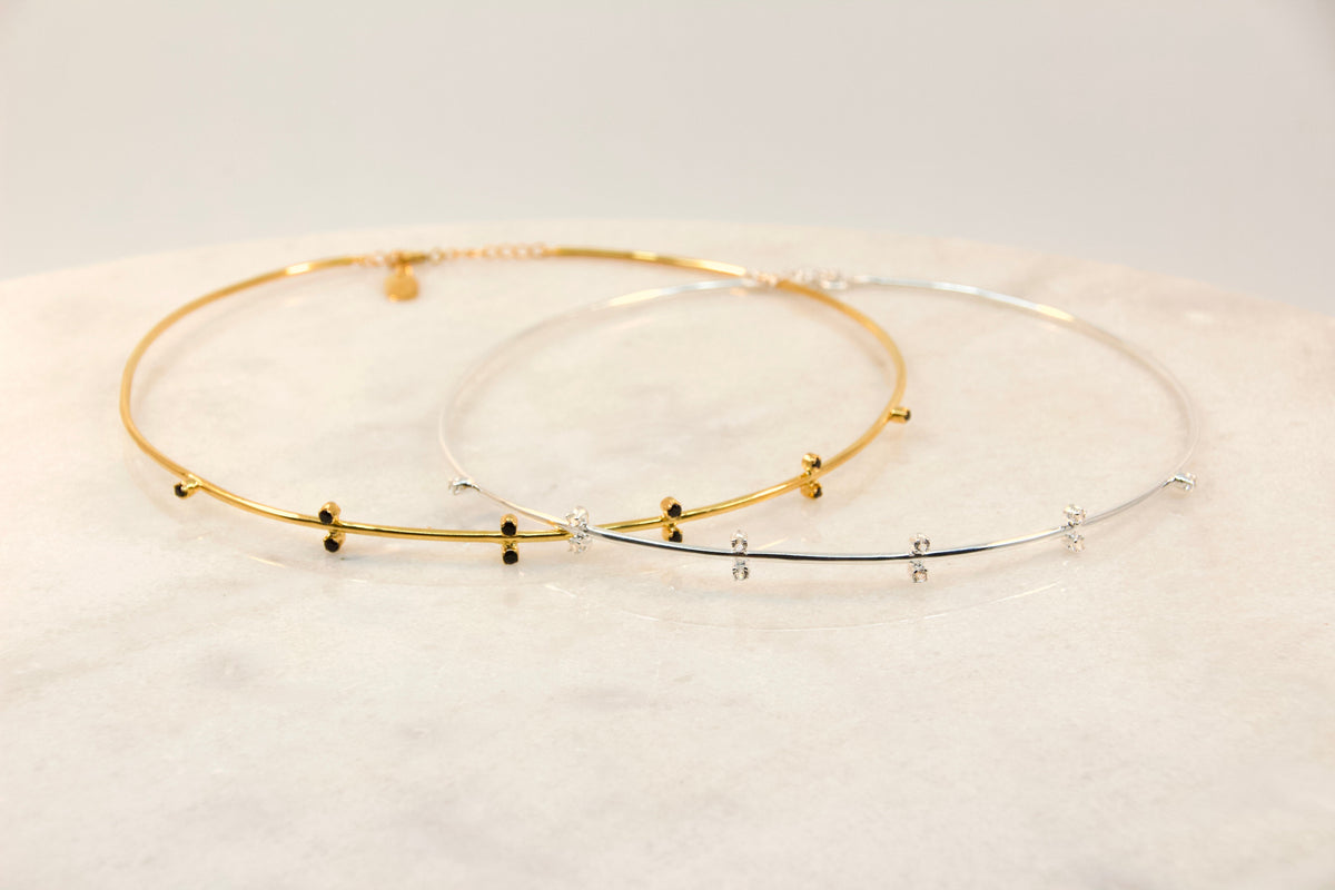 The Big Tease Black Spinel Choker