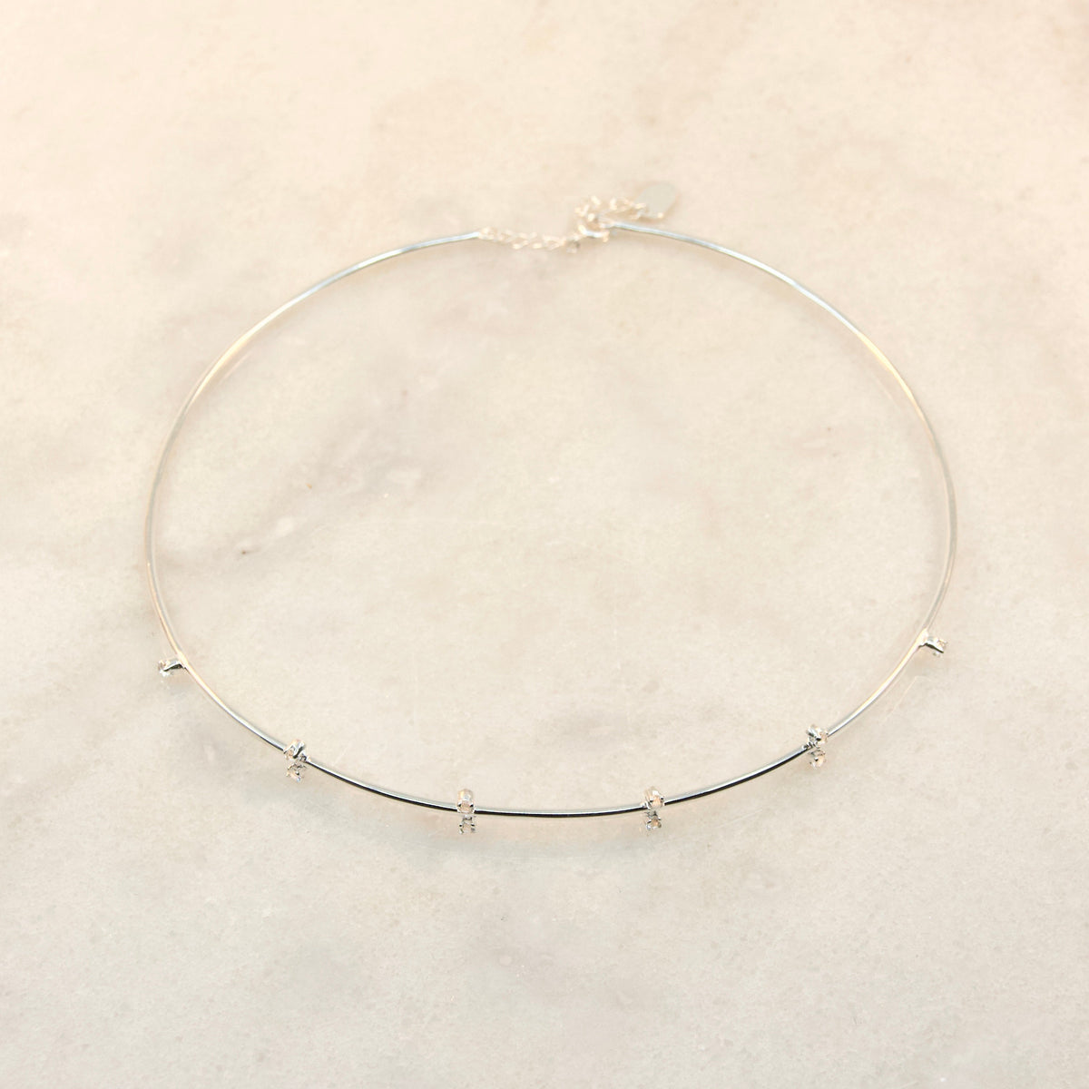 The Big Tease White Topaz Choker