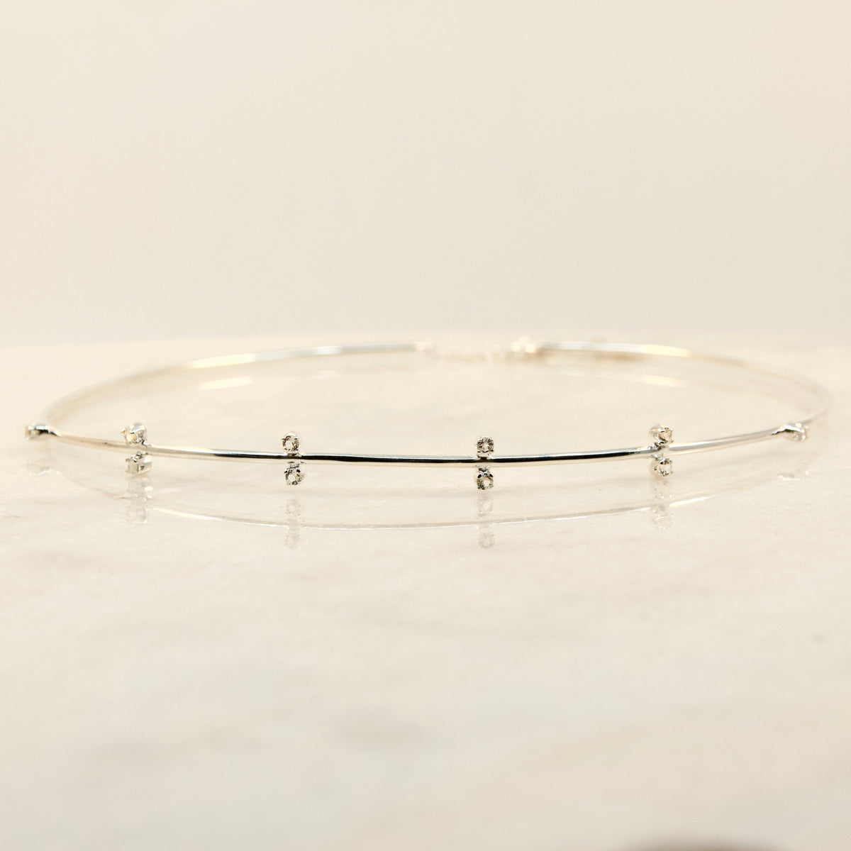 The Big Tease White Topaz Choker