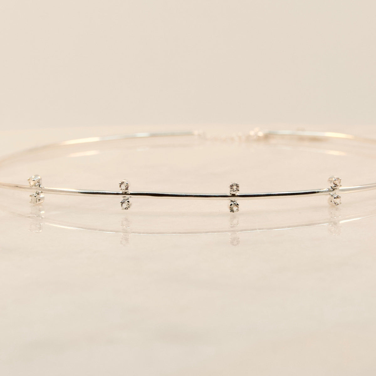 The Big Tease White Topaz Choker
