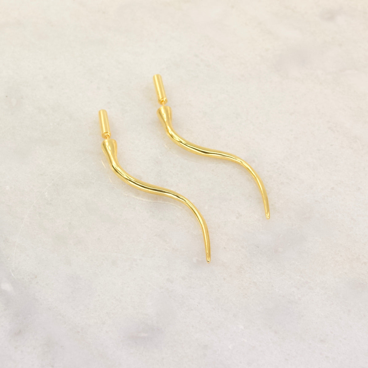 The Arch & Swirl Stud Through Earring