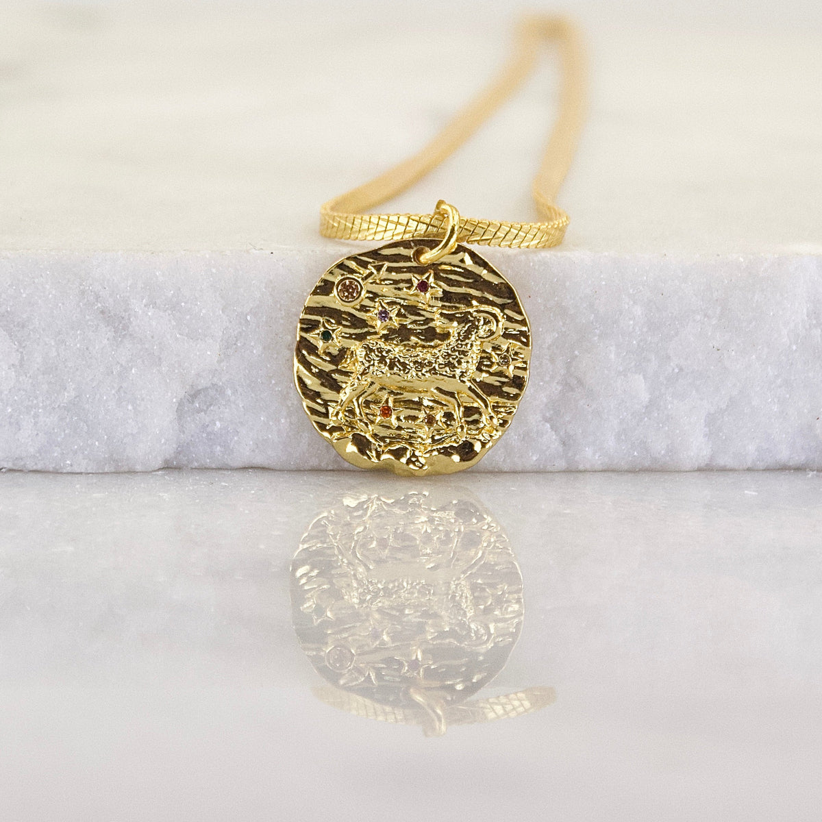 Gems of a Golden Age Zodiac Pendant