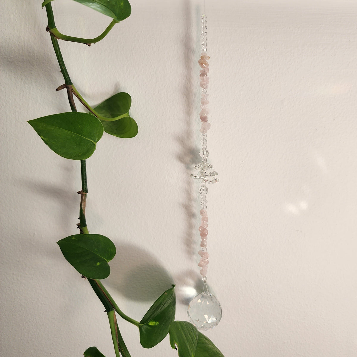 Rose Quartz Suncatcher