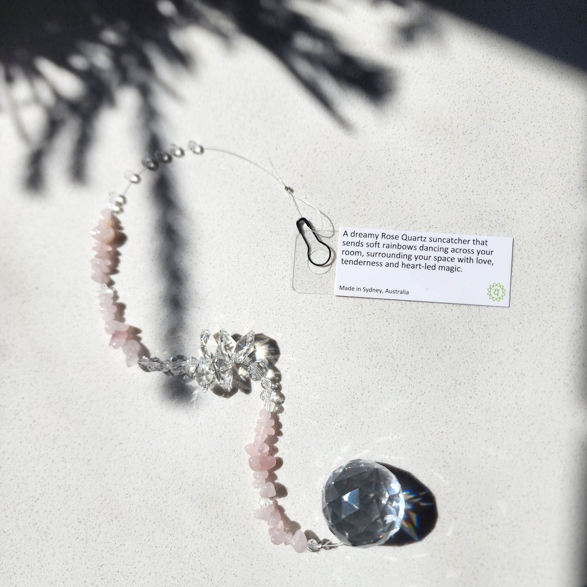 Rose Quartz Suncatcher