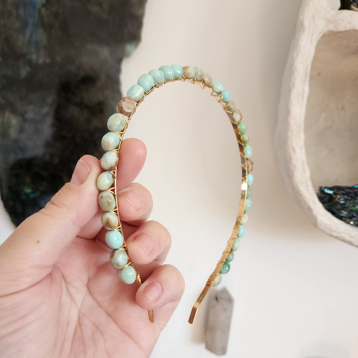 Amazonite Headband