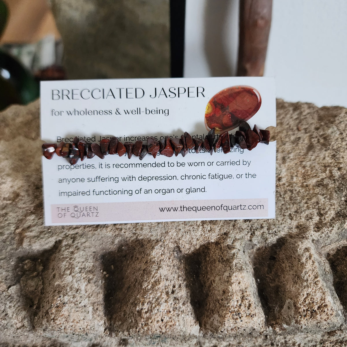 Brecciated Jasper Chip Bracelet