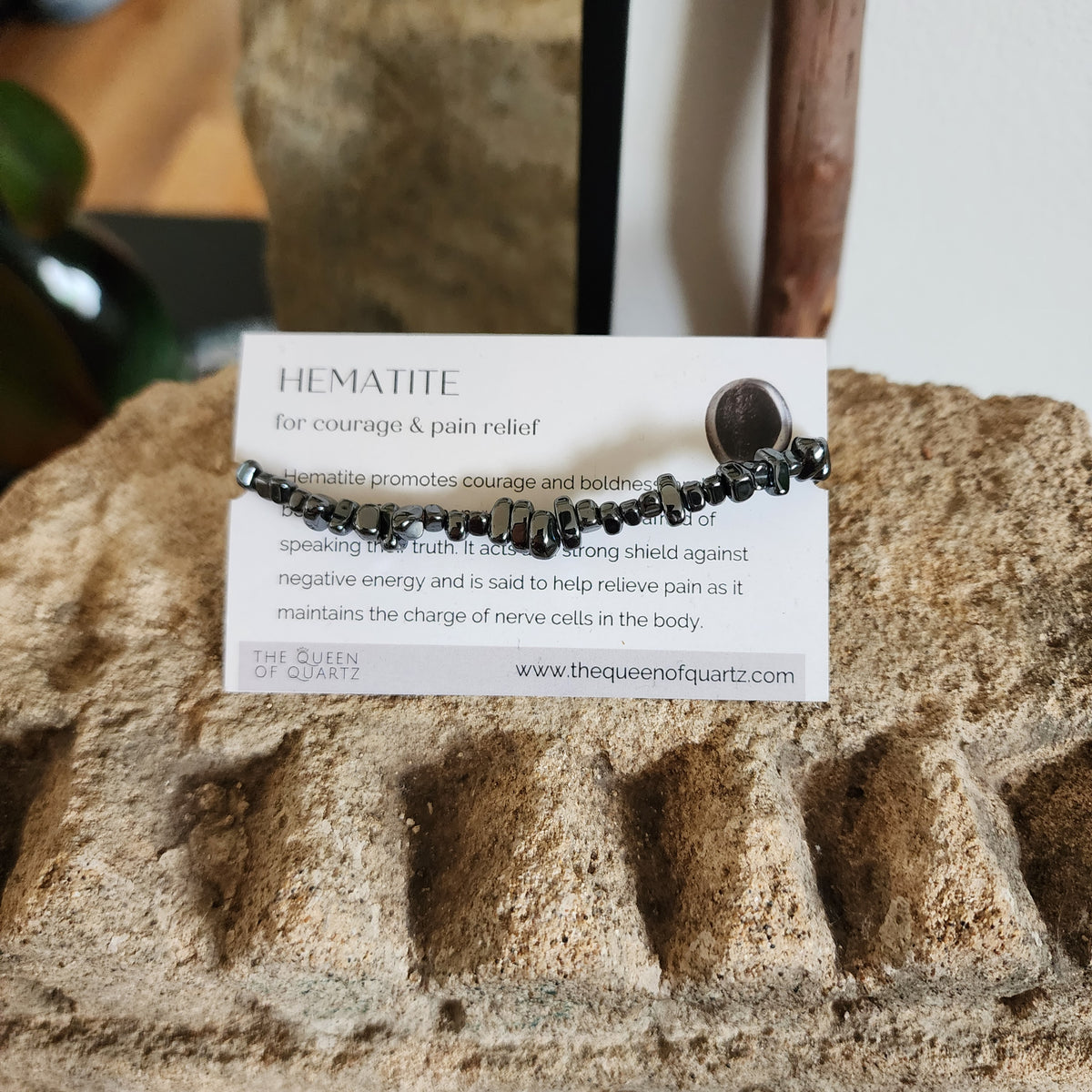 Hematite Chip Bracelet