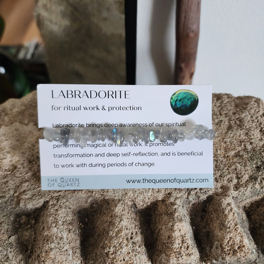 Labradorite Chip Bracelet