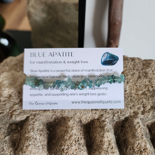 Blue Apatite Chip Bracelet