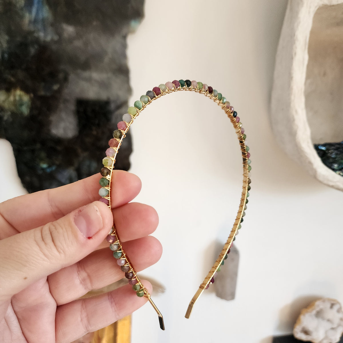 Multicoloured Tourmaline Headband