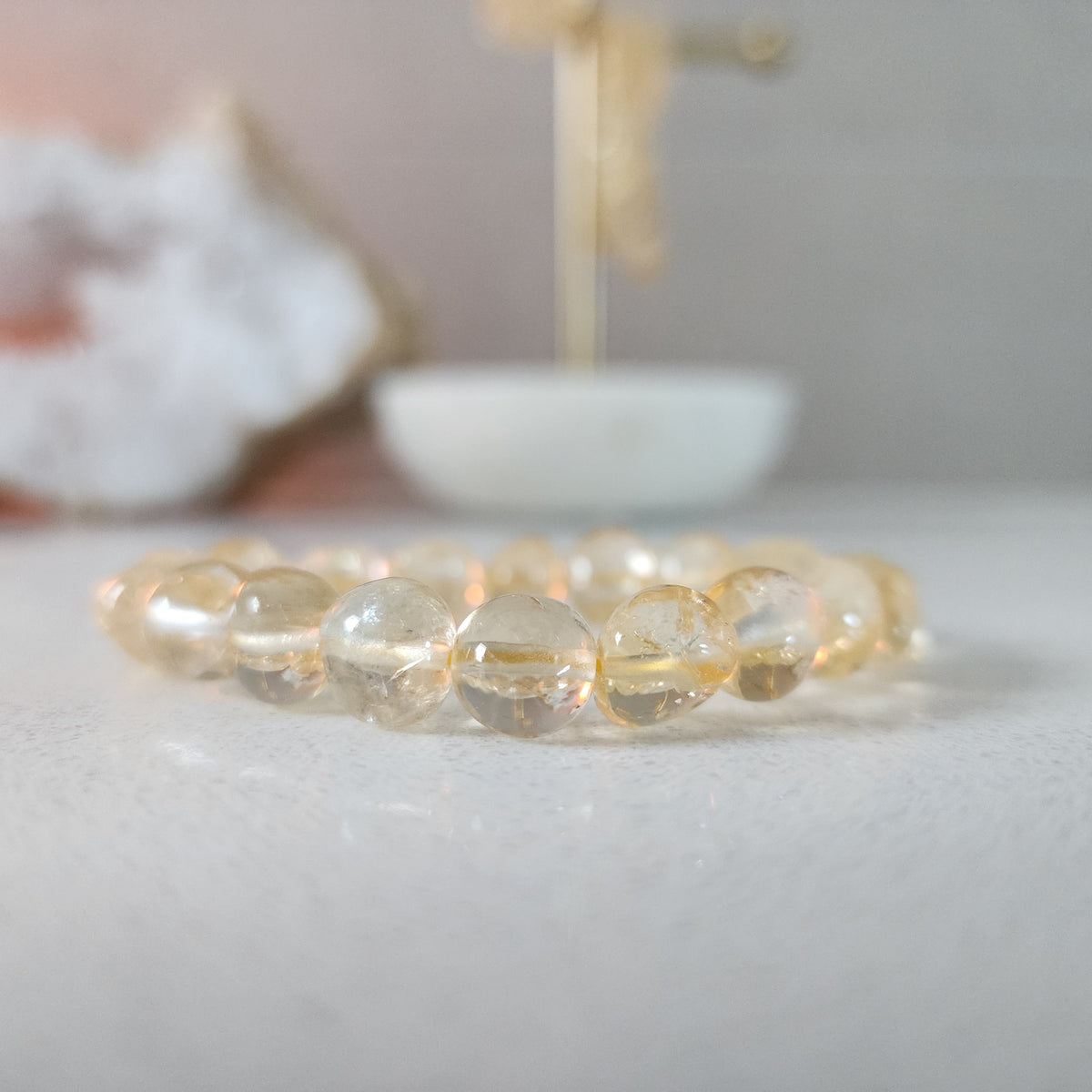 Citrine Nugget Bracelet (heat treated Amethyst)