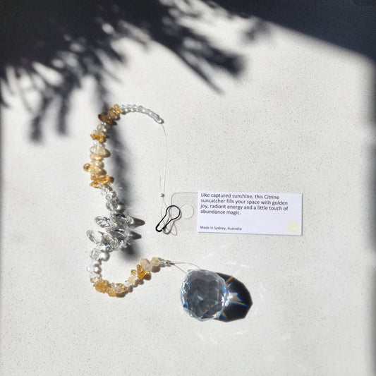 Citrine (Heat Treated Amethyst) Suncatcher